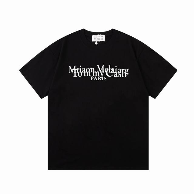 Maison Margiela 马吉拉mm6 2024新款 定制32支280G棉盖棉面料 已洗水处理 不缩水 不变形 不掉色 不掉毛 前后字母logo 男女同款