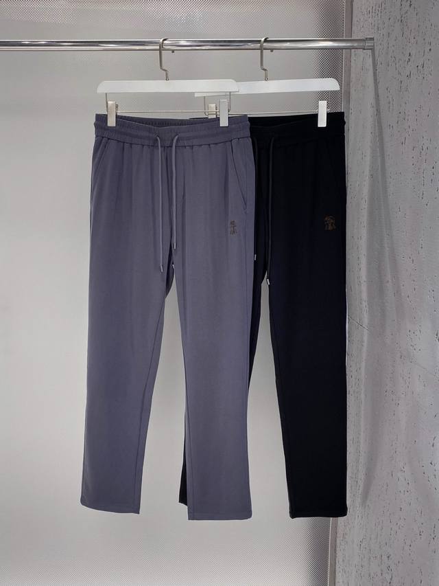 Bc~经典logo刺绣运动休闲裤、二色集合、细节