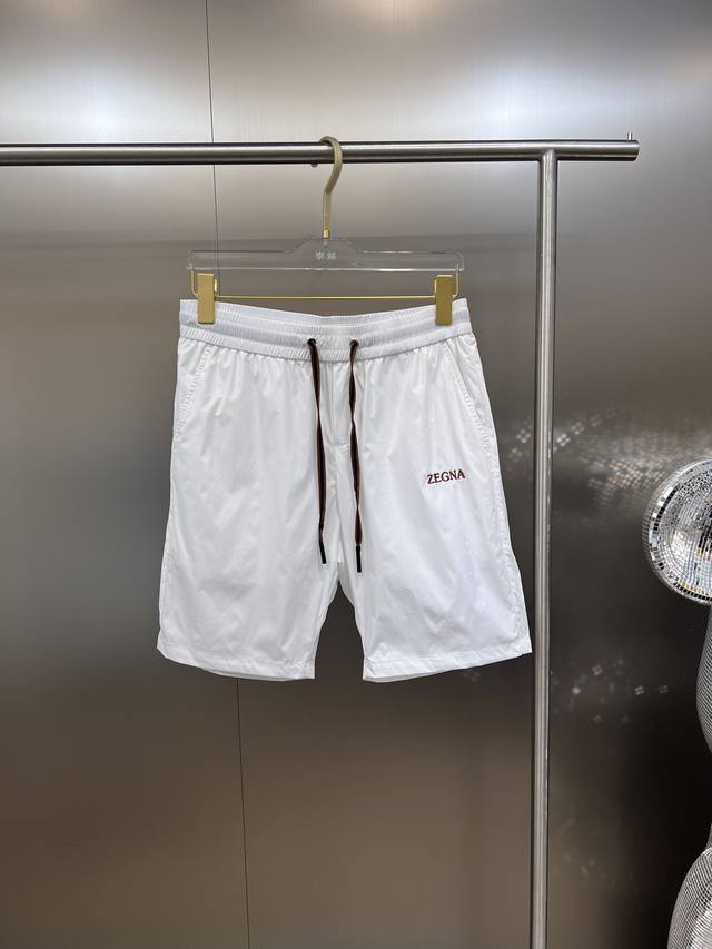 杰尼亚 2024夏季新款速干短裤 颜色：黑 白 咖 码数:M-4Xl