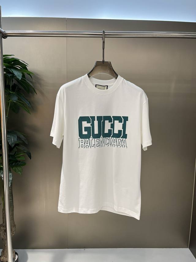 Gucc1 发泡t恤 颜色：黑色 白色 尺码：M~3Xl
