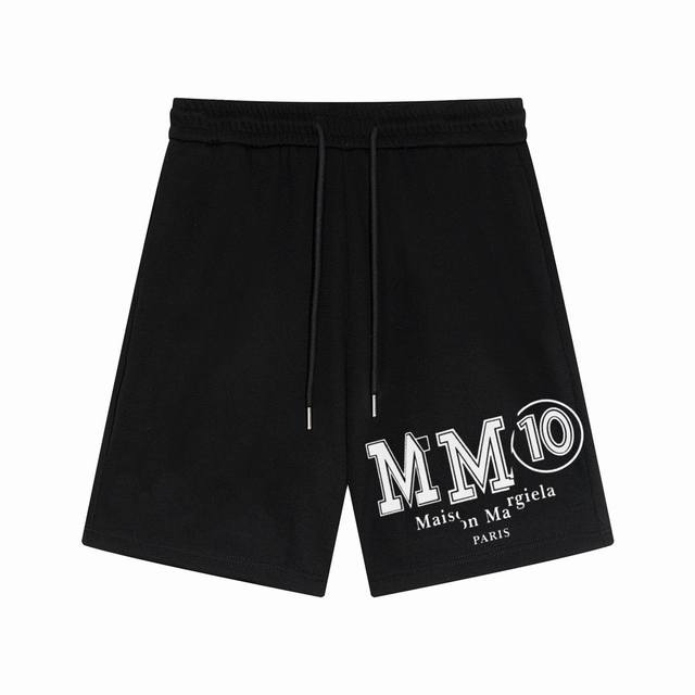 Maison Margiela Mm6马吉拉解构数字休闲短裤 - 颜色：图片色 - 尺码：S M L Xl - 面料: 采用350G纯棉毛圈面料