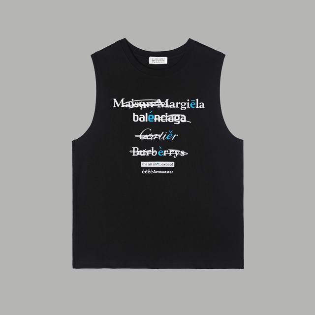 Mm6 Maison Margiela 马吉拉 2024Ss新款 涂鸦联名 印花背心 购入原版开模打造，全套定制辅料，细节决定成败。 客供定织高克重针织棉布料子