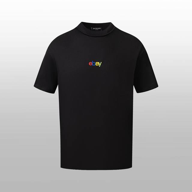 顶级版本 区别通货 - Blgg&Ebay刺绣短袖 - 颜色：黑色 - 尺码：Xs S M L - 辅料: 全套定制辅料 - 版型：宽松 - 无性别区分 男女同
