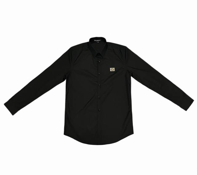Dg 拉链皮牌口袋字母金属拼接 高品质长袖衬衫 男女同款 码数：M-3Xl.