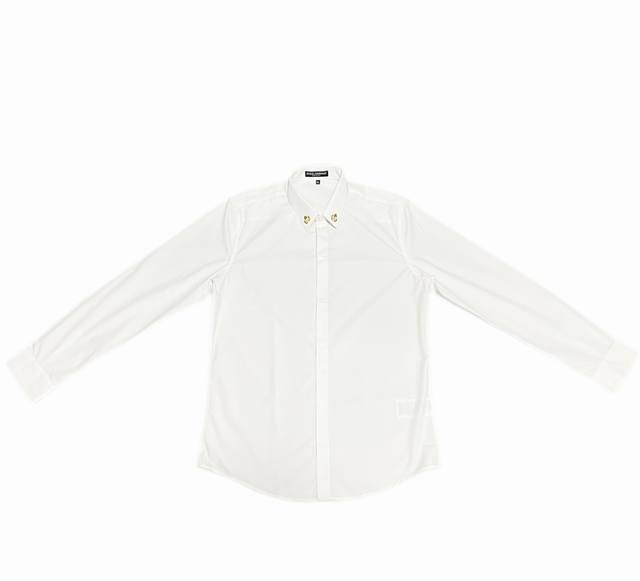 Dg 皇冠金属烫钻领口拼接 高品质长袖衬衫 男女同款 码数：M-3Xl.