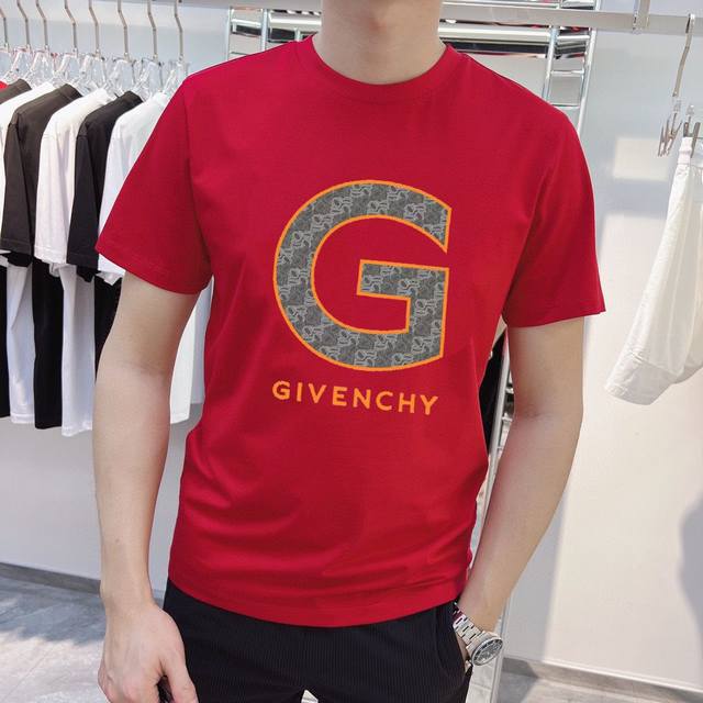 品牌 Givenchy 纪梵希 胖子福音 原单男士休闲短袖t恤，2024春夏新品，定制胸前顶级logo 工艺、搭配整件细节 品质及剪裁设计都堪称一流，定制进口丝