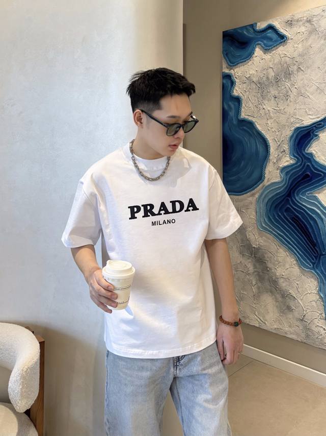 Rada 2024早春新款厚板圆领短袖t恤 纯棉280克 男女同款t恤 S M L Xl Xxl 五个码 黑色 白色