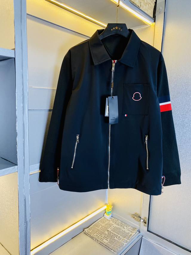 官网原单货 可穿190斤蒙口moncler 2024早春款！新款外套夹克 高版本高品质 原版面料网红明星同款 开模定制五金辅料 感非常舒服 超级百搭好看的一款外