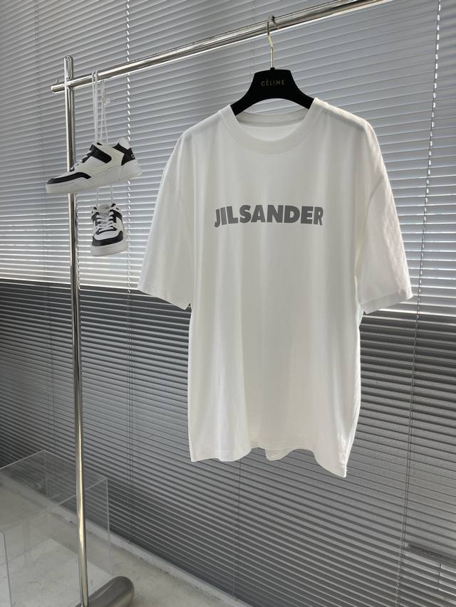 Jil Sander23S春夏男士圆领字母短袖t恤 经典色系，联名限量系列 无敌推送 码数：S-Xl