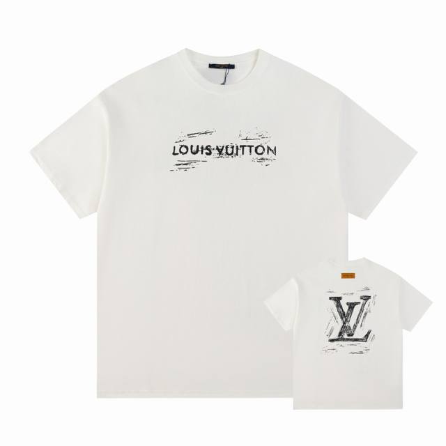 Louis Vuitton 路易威登 24Ss经典t恤短袖不需要所谓烂大街的华丽文案主打品质 - 面料经过2次高温缩水固色不变形不缩水不起球 -正确os版型 不