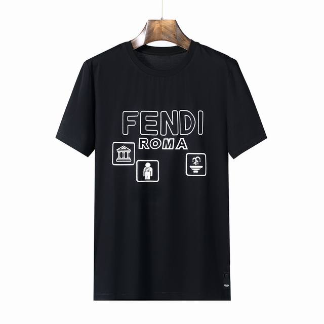 Fend* 2024春夏最新系列，经典时尚设计元素，为全新系列注入满满活力，简约大气，这款t恤衫用心甄选客供进口100%棉面料制成，面料手感亲肤柔软细腻，拥有着 - 点击图像关闭