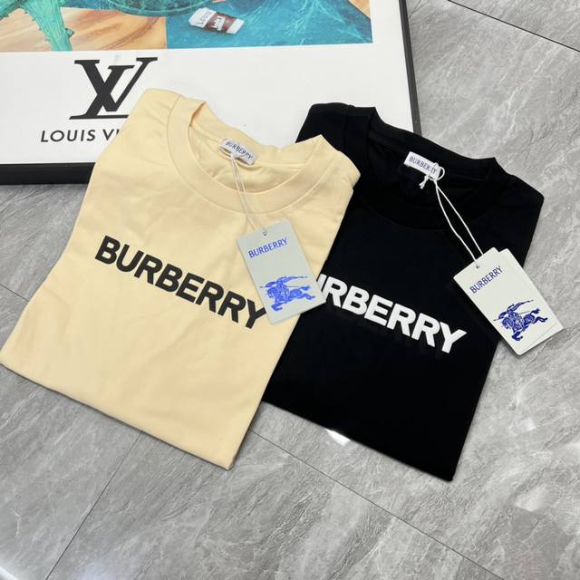 Burberry 巴宝莉 2024春夏新品 三标齐全 圆领短袖t恤 好货不用过多介绍 看细节 专柜码数：S-Xl 175 140建议m