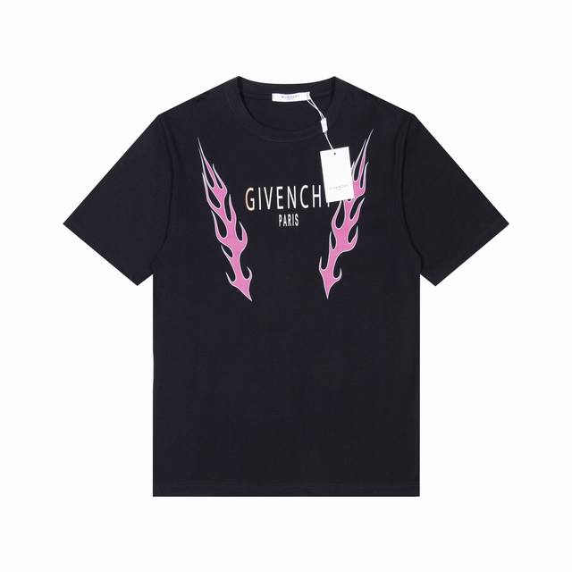 纪梵希 Givenchy 24S S 完美细节处理 Logo图案 字母t恤 32支双纱重磅300克纯棉面料 颜色 黑色 白色 码数 S M L Xl Xxl 五