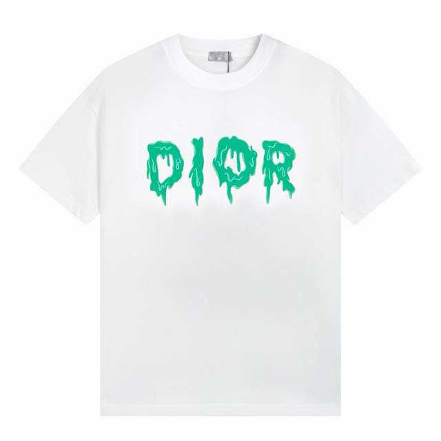 迪奥 Dior 24S S 春夏短袖t恤 完美细节处理 32支双纱重磅300克纯棉面料 颜色 黑色 白色 码数 S M L Xl Xxl 五码