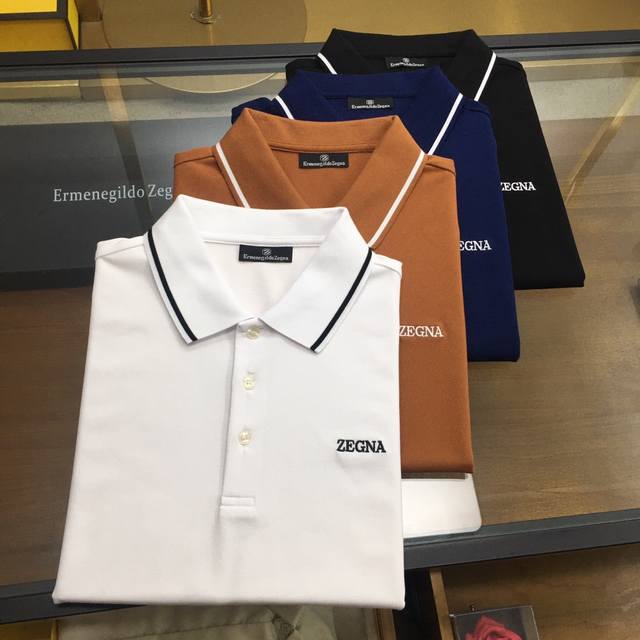 专柜新品 Zegn... 顶品精纺长绒棉质地， Polo杉新季春夏简约商务春夏 热卖polo 顶级品质彰显超高辨识专柜代购官网正新季热推简洁大方而又不失格调百搭