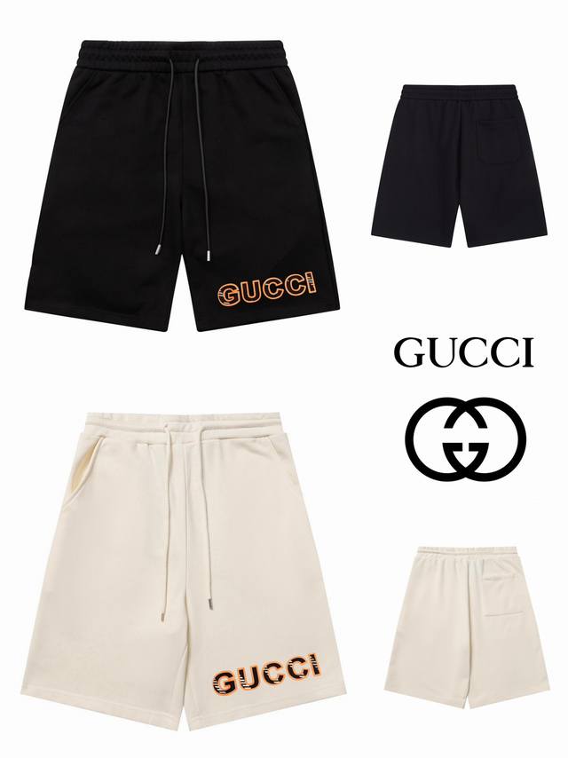 Gucci古驰 夜光凸胶短裤 ：黑色 ：Xs-L