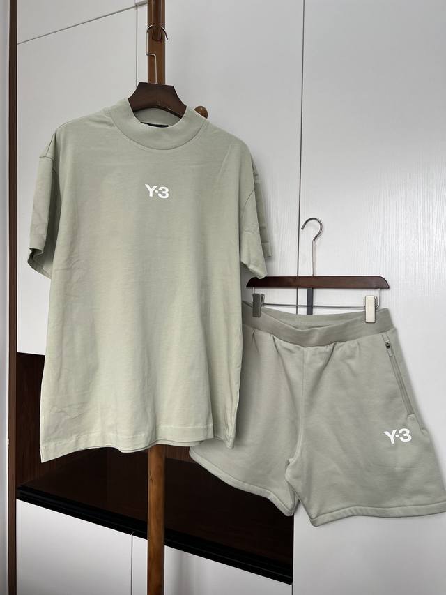 Y-3 衣服 裤子 2024春夏新款短裤短袖套装 简单百搭款 不挑人经典耐看 衣服xs-Xl 裤子m-3Xl