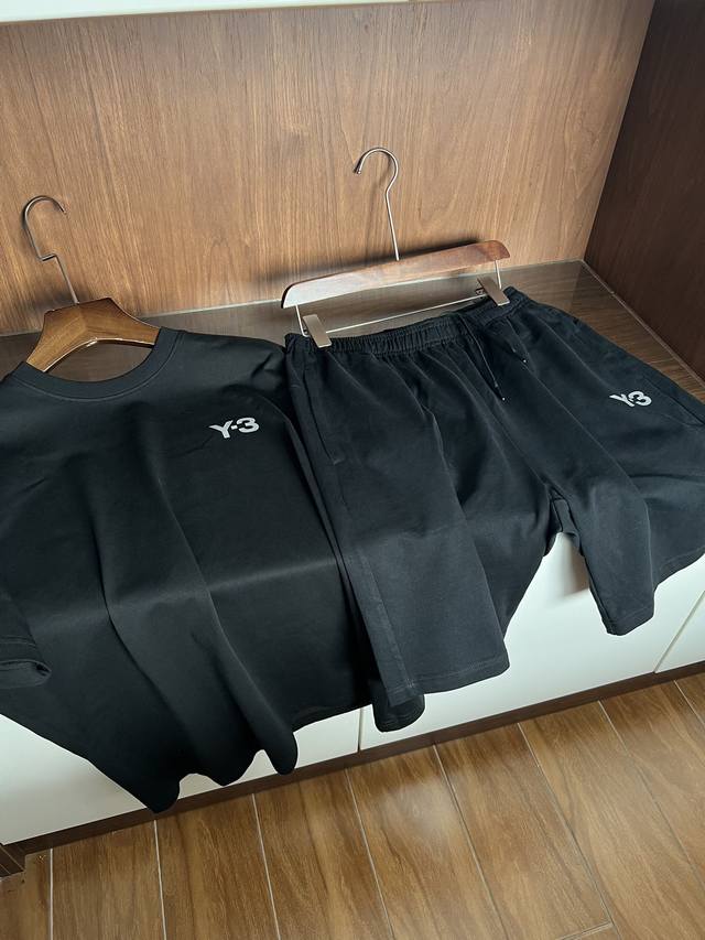 Y-3 衣服 裤子 2024春夏新款短裤短袖套装 简单百搭款 不挑人经典耐看 一套m-3Xl